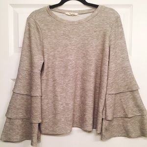 Long Sleeve Layered Ruffle Top